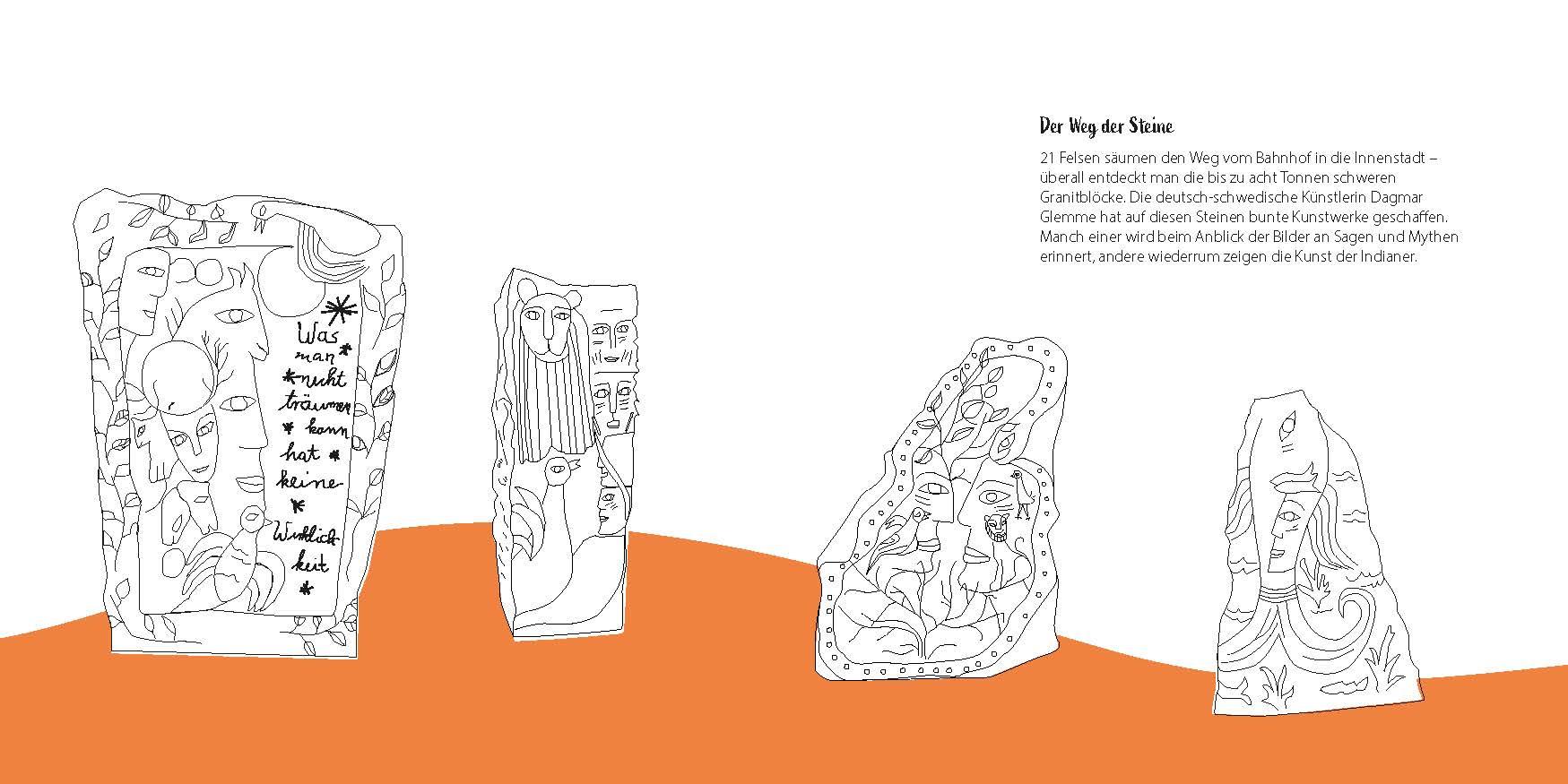 Beispielinhalt (Bild) Uelzen zum Ausmalen