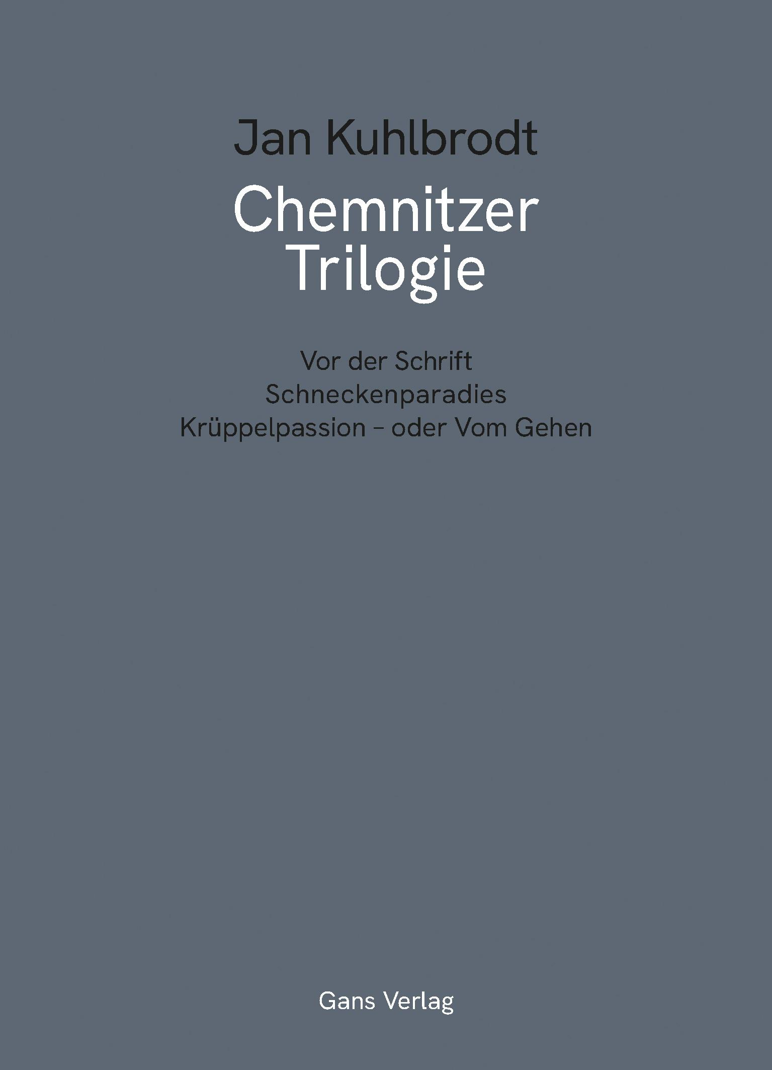 Vorderes Coverbild Chemnitzer Trilogie
