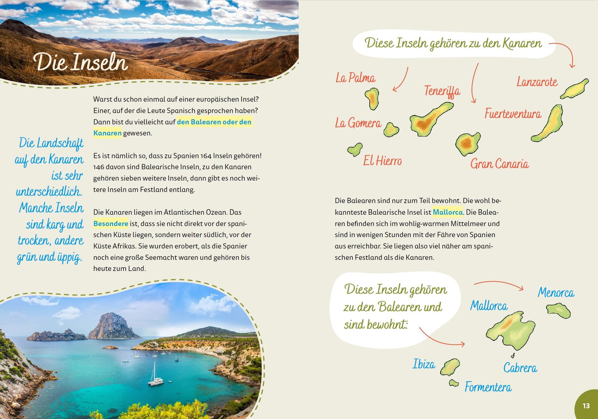 Beispielinhalt (Bild) Spanien for kids