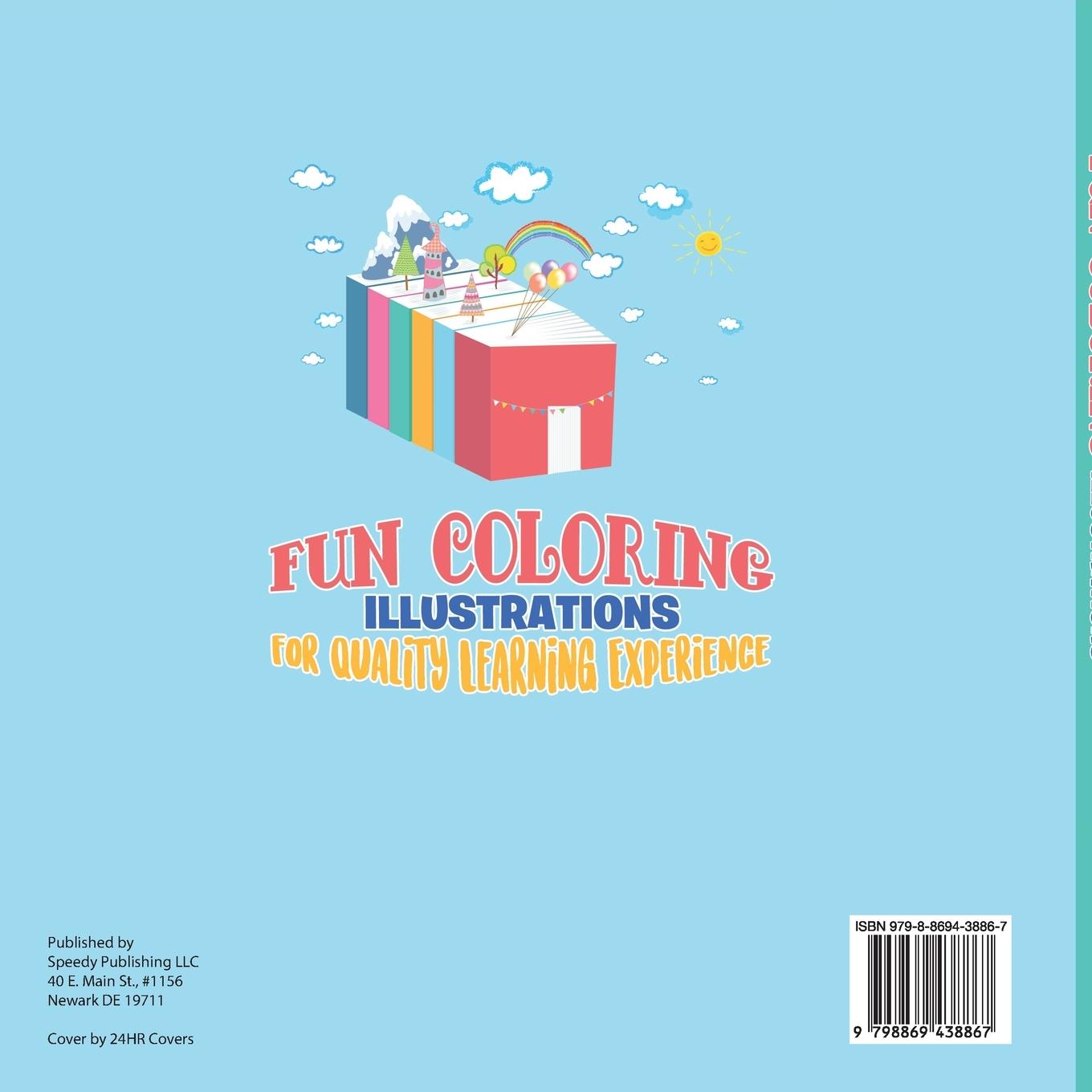 Rückseitencover Kids Activity Books Introduction to Kindergarten. Fun Coloring Illustrations for Quality Learning Experience. Includes Dot to Dots, Shapes and Letters with Labels for Easy Reading