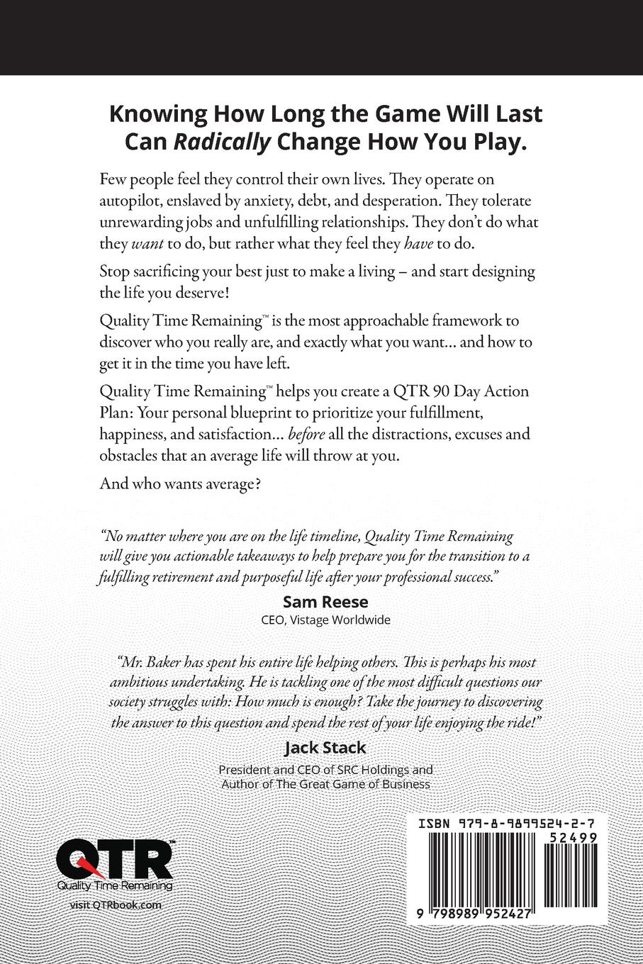 Rückseitencover Quality Time Remaining