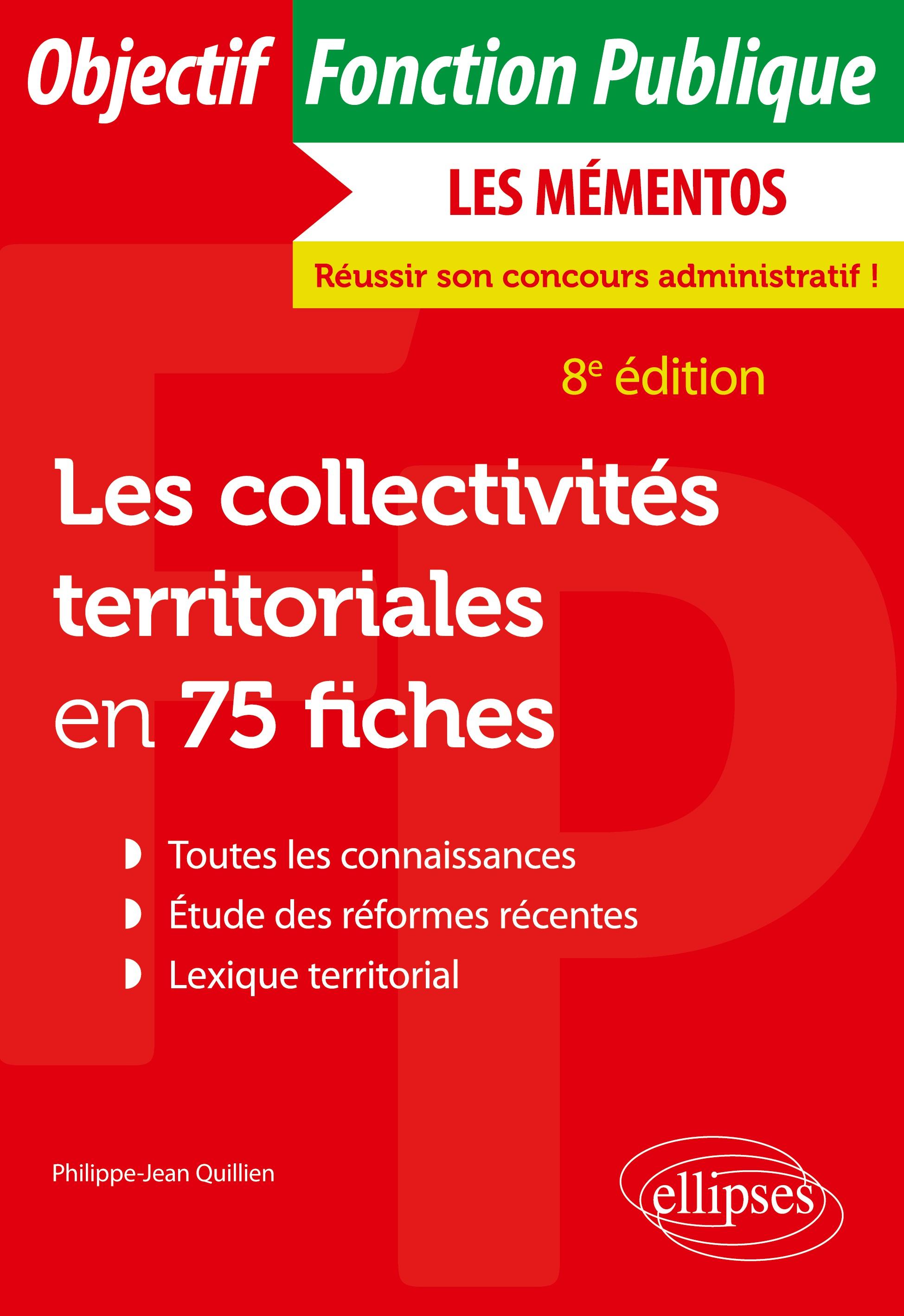 Vorderes Coverbild Les collectivités territoriales en 75 fiches