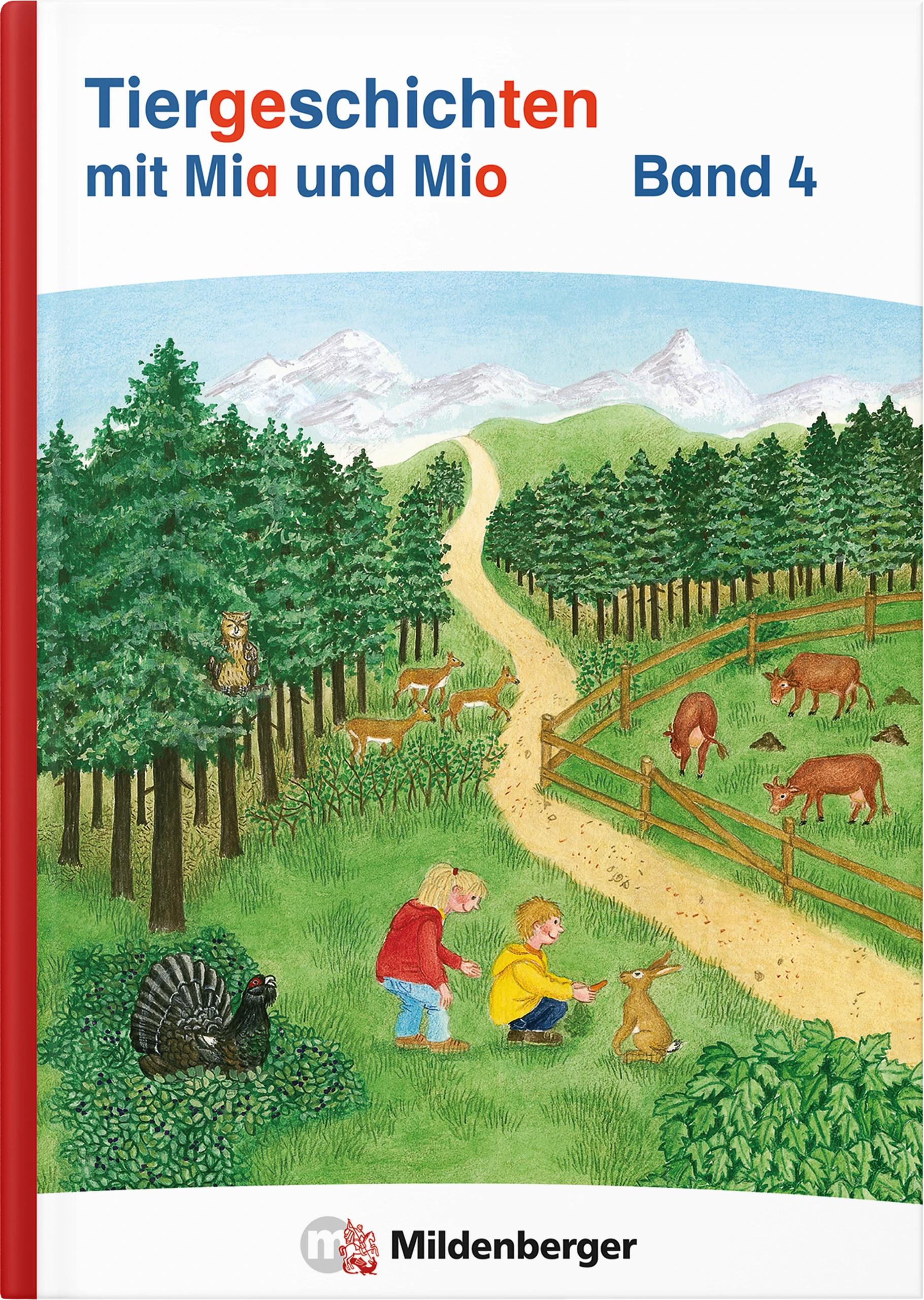 Vorderes Coverbild Tiergeschichten mit Mia und Mio Neubearbeitung - Band 4