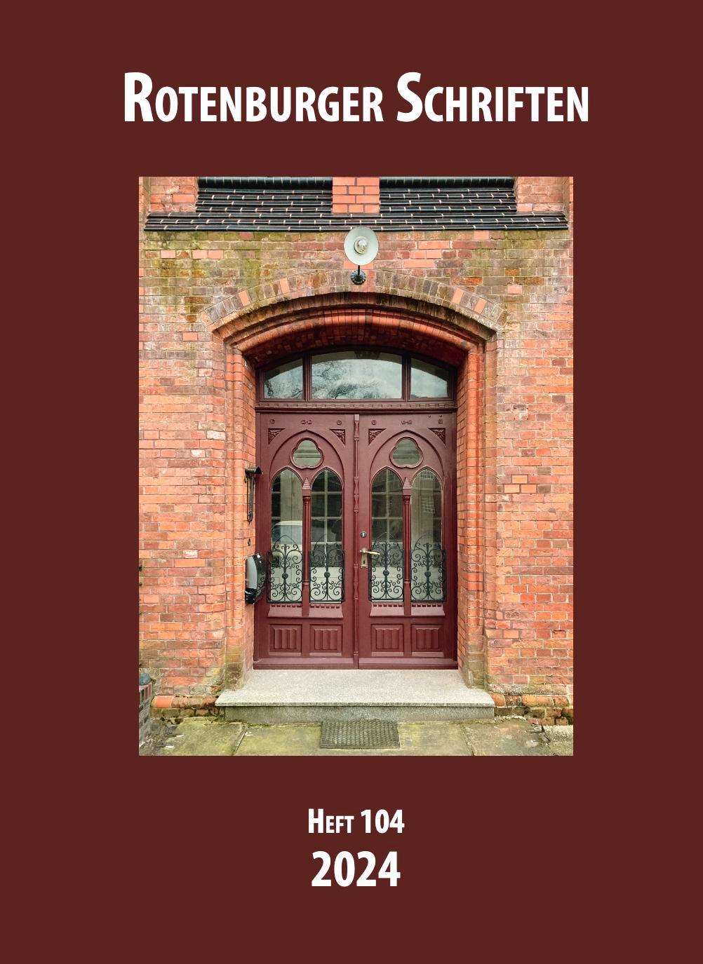 Vorderes Coverbild Rotenburger SchriftenHeft 104 - 2024