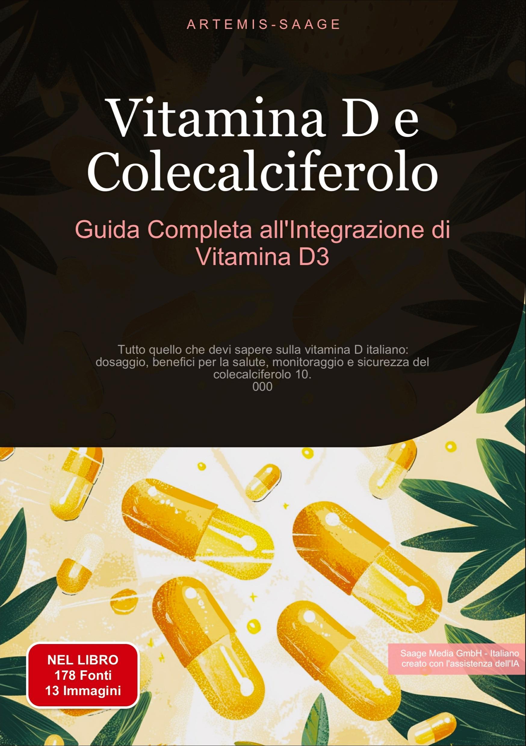 Vorderes Coverbild Vitamina D e Colecalciferolo: Guida Completa all'Integrazione di Vitamina D3