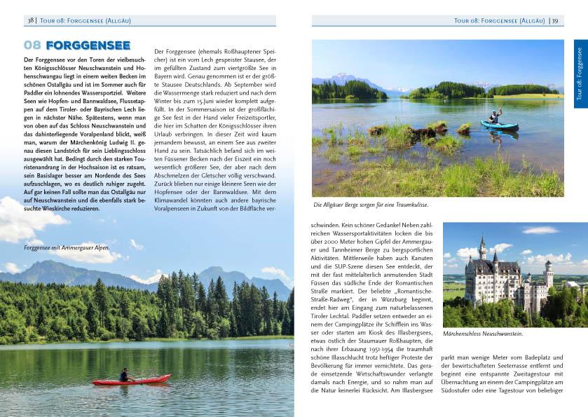 Beispielinhalt (Bild) Die 55 schönsten Kanu- und SUP-Touren in Bayern