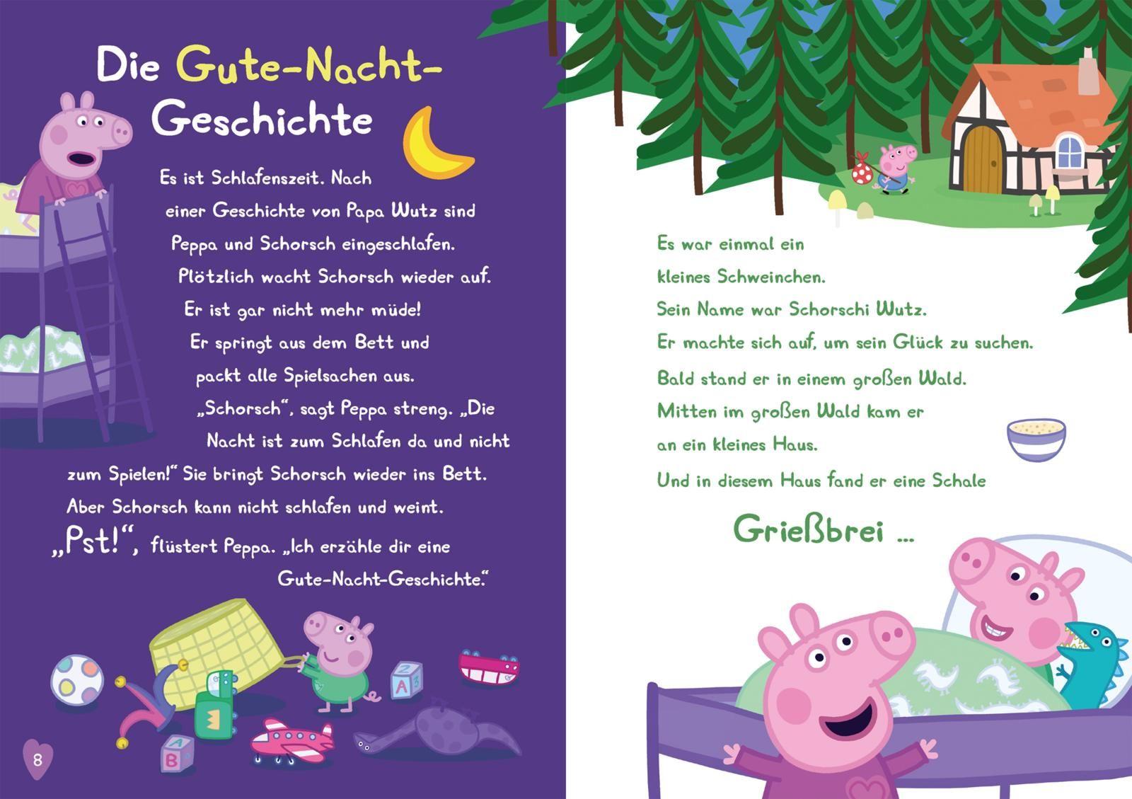 Beispielinhalt (Bild) Peppa Wutz Gutenachtgeschichten: Kuschelgeschichten zum Vorlesen