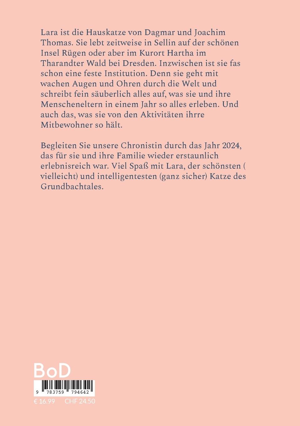 Rückseitencover Laras Jahreschronik 2024