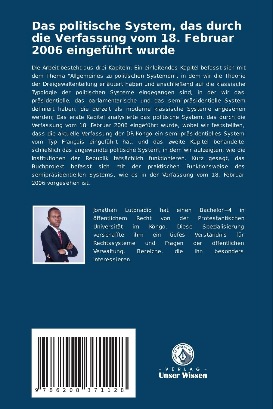 Rückseitencover Das politische System, das durch die Verfassung vom 18. Februar 2006 eingeführt wurde