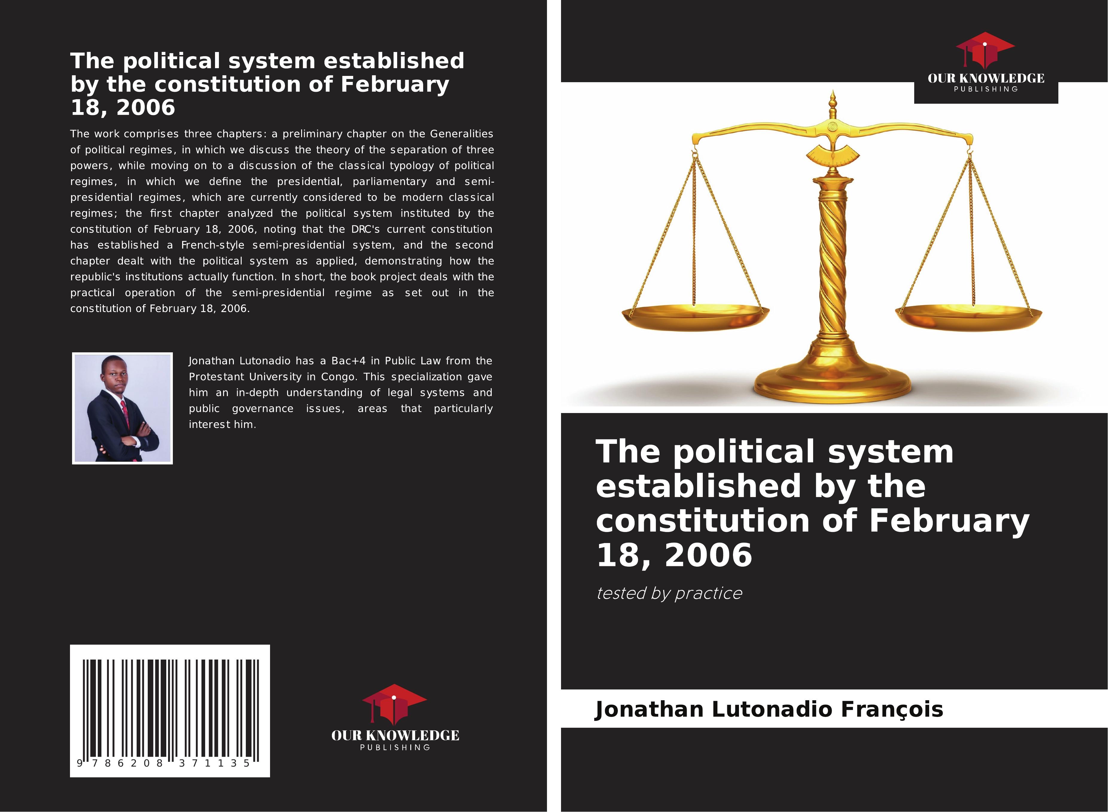 Vorderes Coverbild The political system established by the constitution of February 18, 2006