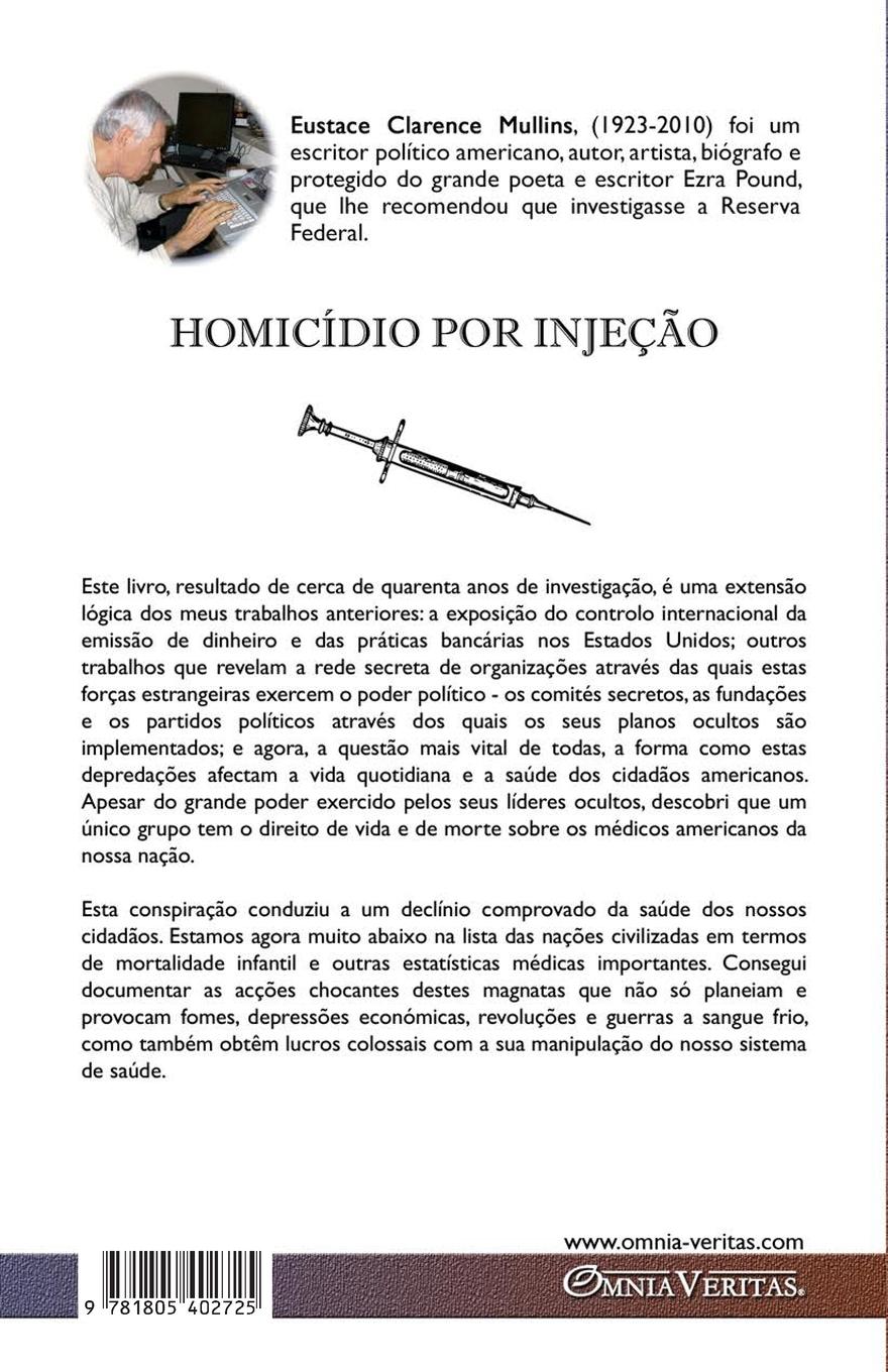 Rückseitencover Homicídio por injeção