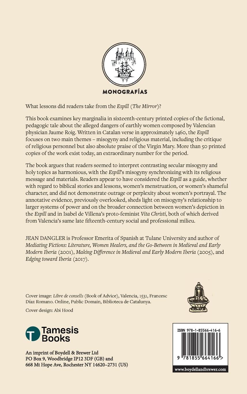 Rückseitencover Reading Jaume Roig's Espill