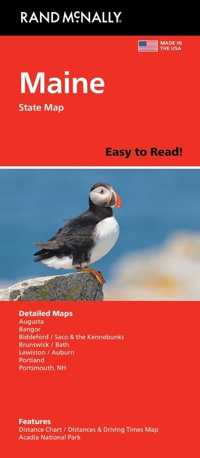 Vorderes Coverbild Rand McNally Easy to Read: Maine State Map