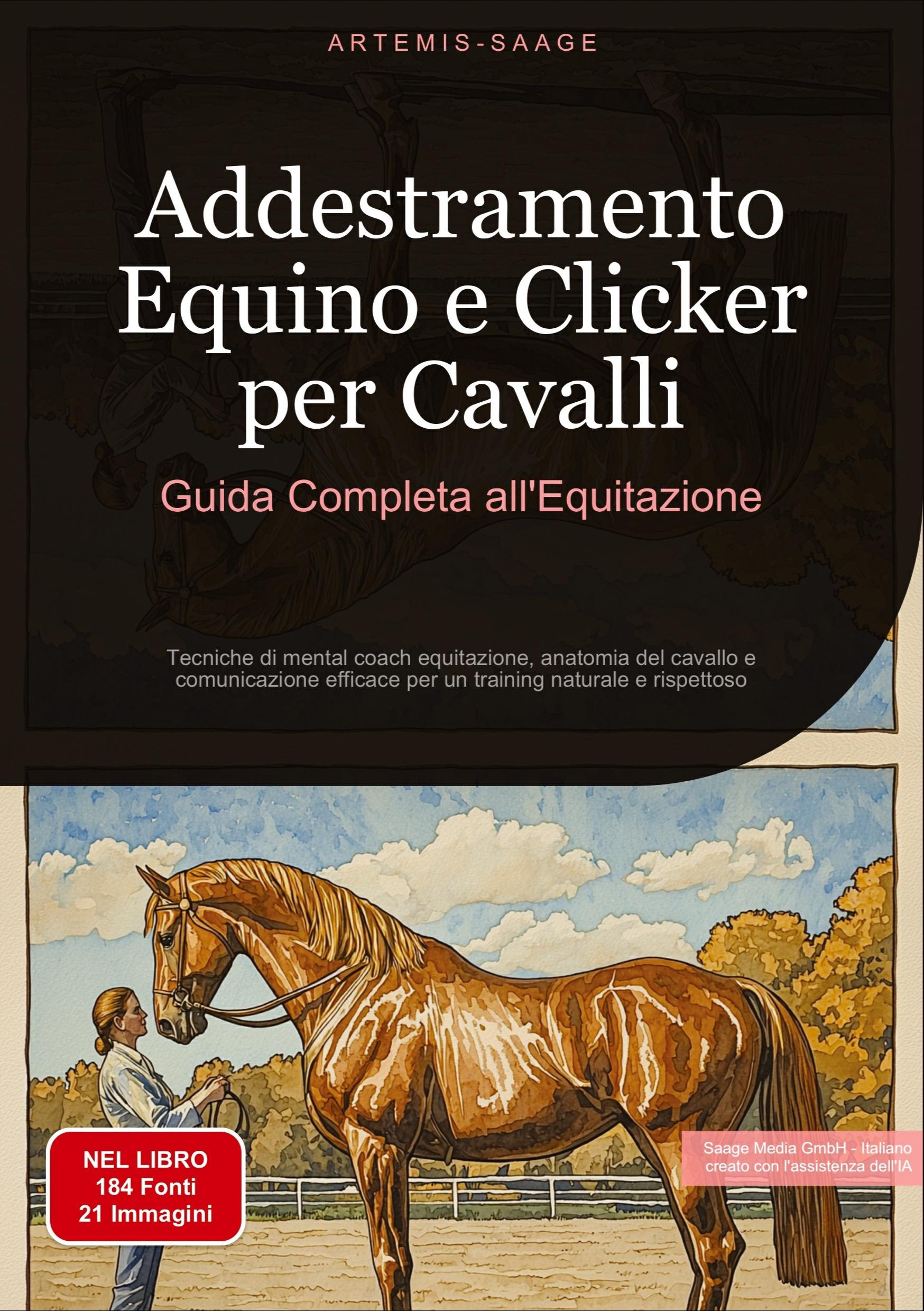 Vorderes Coverbild Addestramento Equino e Clicker per Cavalli: Guida Completa all'Equitazione