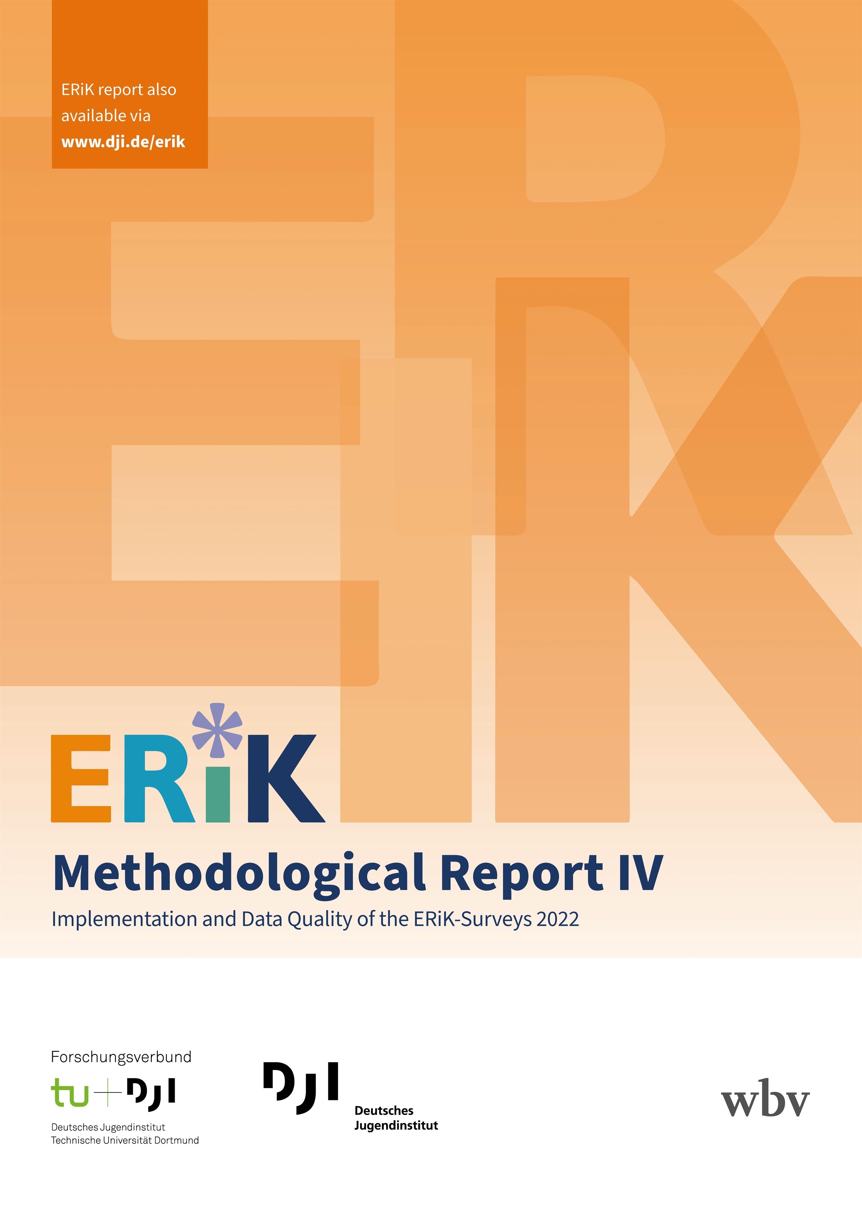 Vorderes Coverbild ERiK-Methodological Report IV