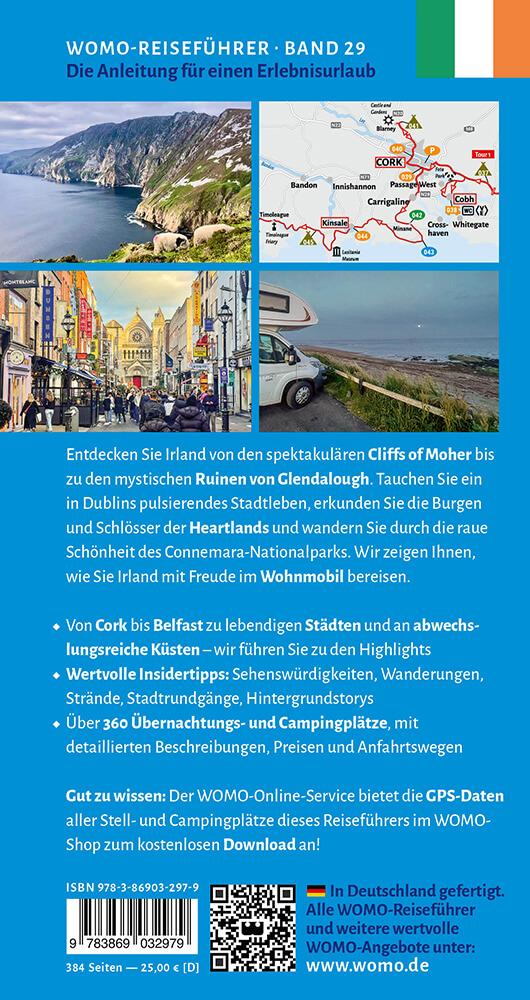 Rückseitencover Entdeckertouren mit dem Wohnmobil Irland