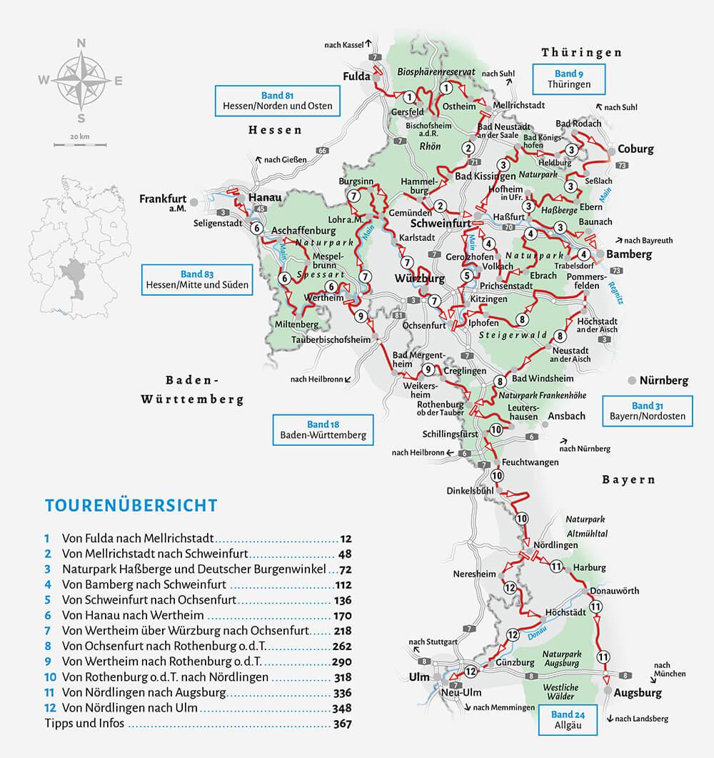 Beispielinhalt (Bild) Entdeckertouren mit dem Wohnmobil Bayern Nordwesten