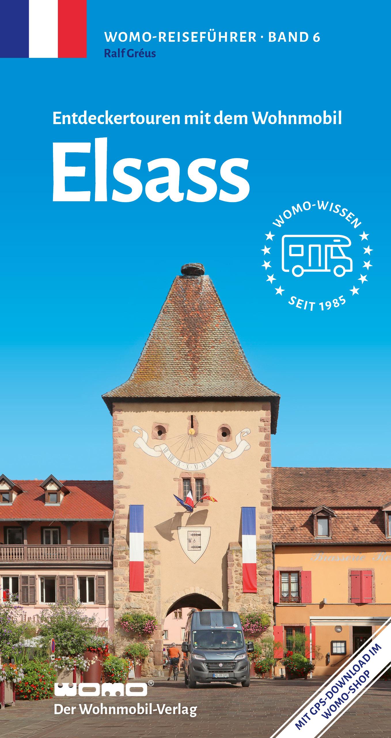 Vorderes Coverbild Entdeckertouren mit dem Wohnmobil Elsass