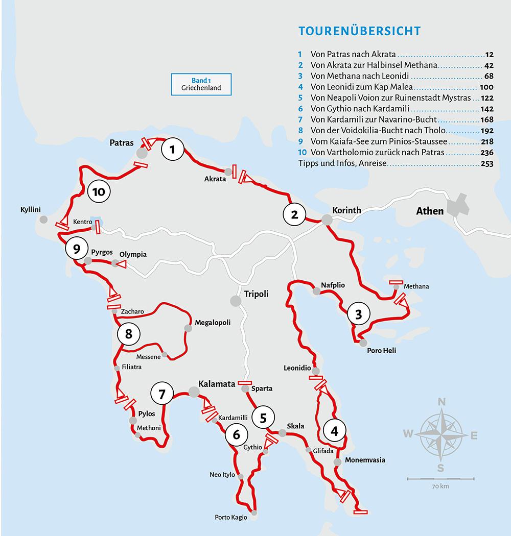 Beispielinhalt (Bild) Entdeckertouren mit dem Wohnmobil Peloponnes