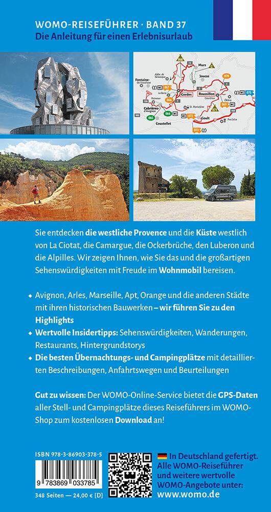 Rückseitencover Entdeckertouren mit dem Wohnmobil Provence Cote d'Azur Der Westen