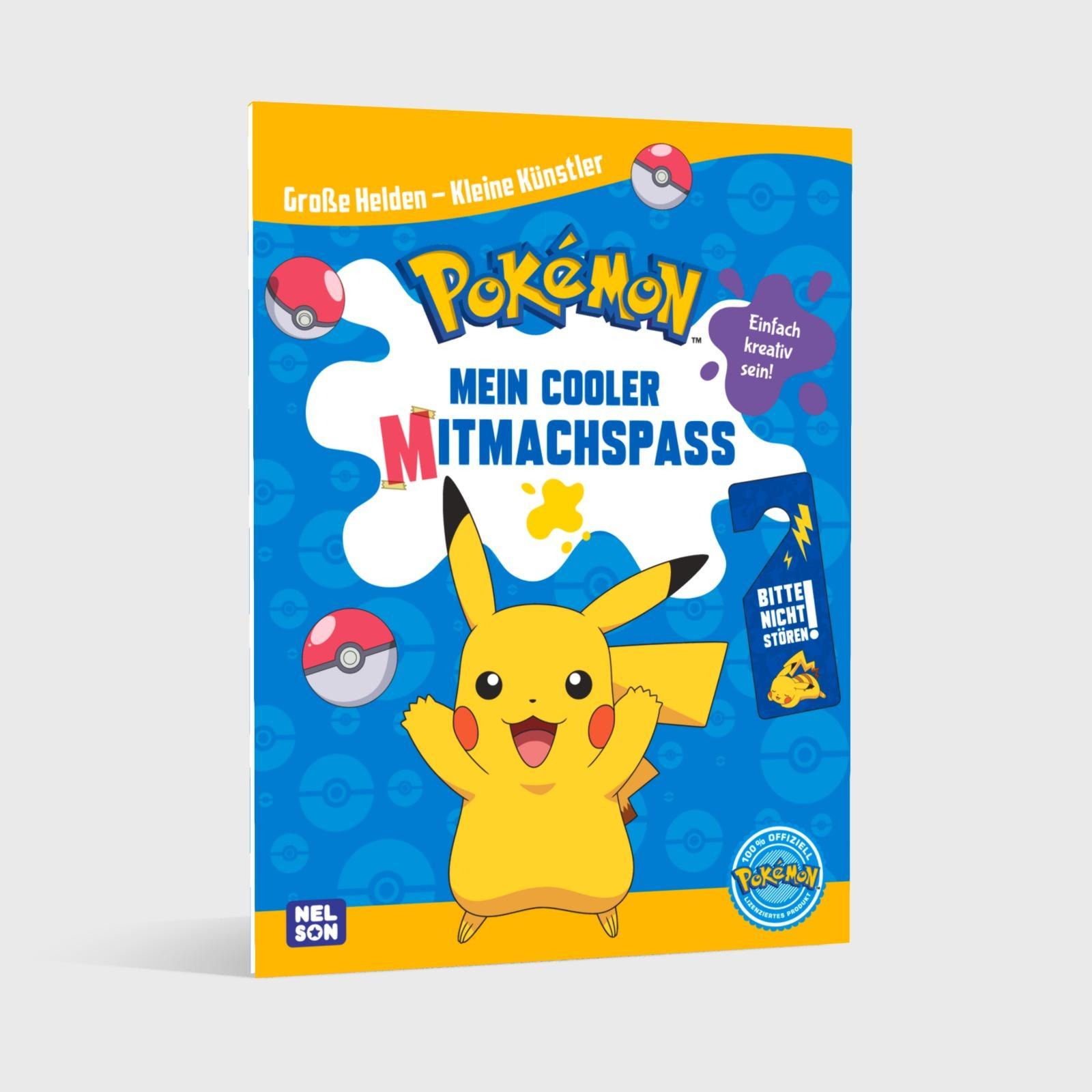 Beispielinhalt (Bild) Pokémon: Große Helden - Kleine Künstler: Mein cooler Mitmachspaß