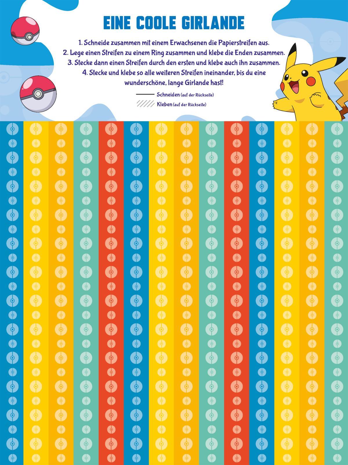 Beispielinhalt (Bild) Pokémon: Große Helden - Kleine Künstler: Mein cooler Mitmachspaß