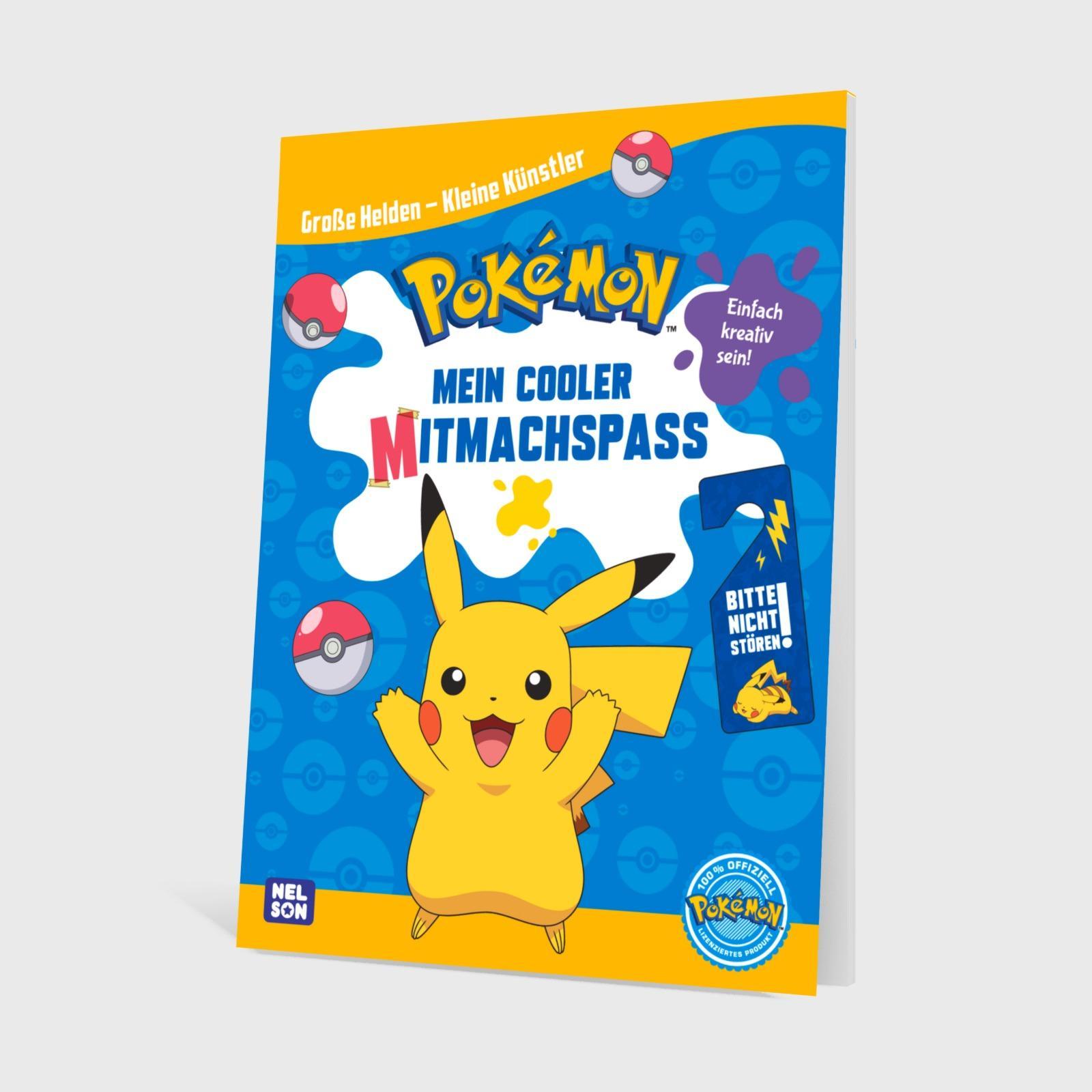 Beispielinhalt (Bild) Pokémon: Große Helden - Kleine Künstler: Mein cooler Mitmachspaß