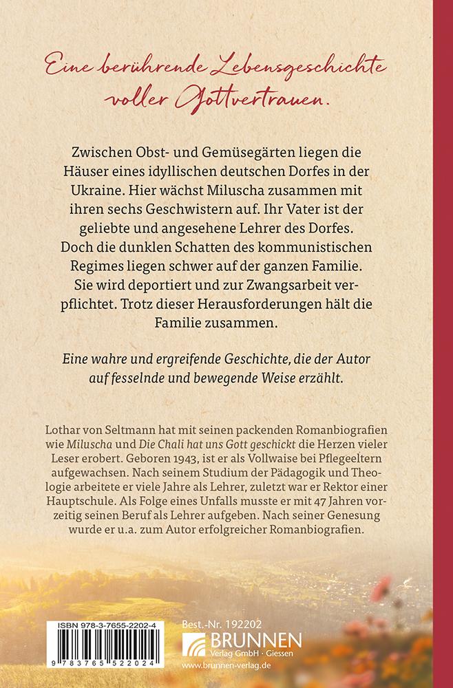 Rückseitencover Miluscha