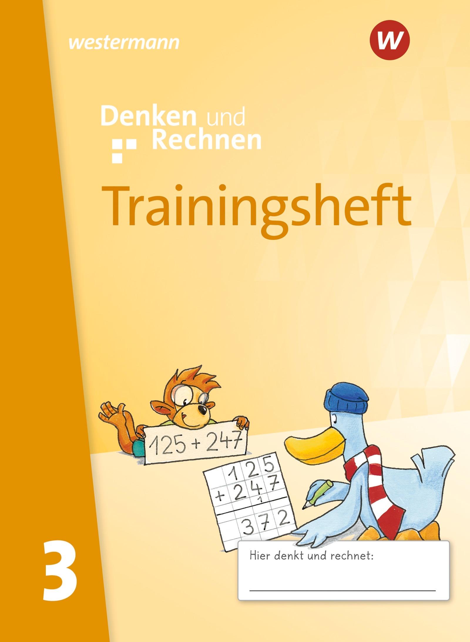 Vorderes Coverbild Denken und Rechnen 3. Trainingsheft. Zur Ausgabe 2024 -  Allgemeine Ausgabe