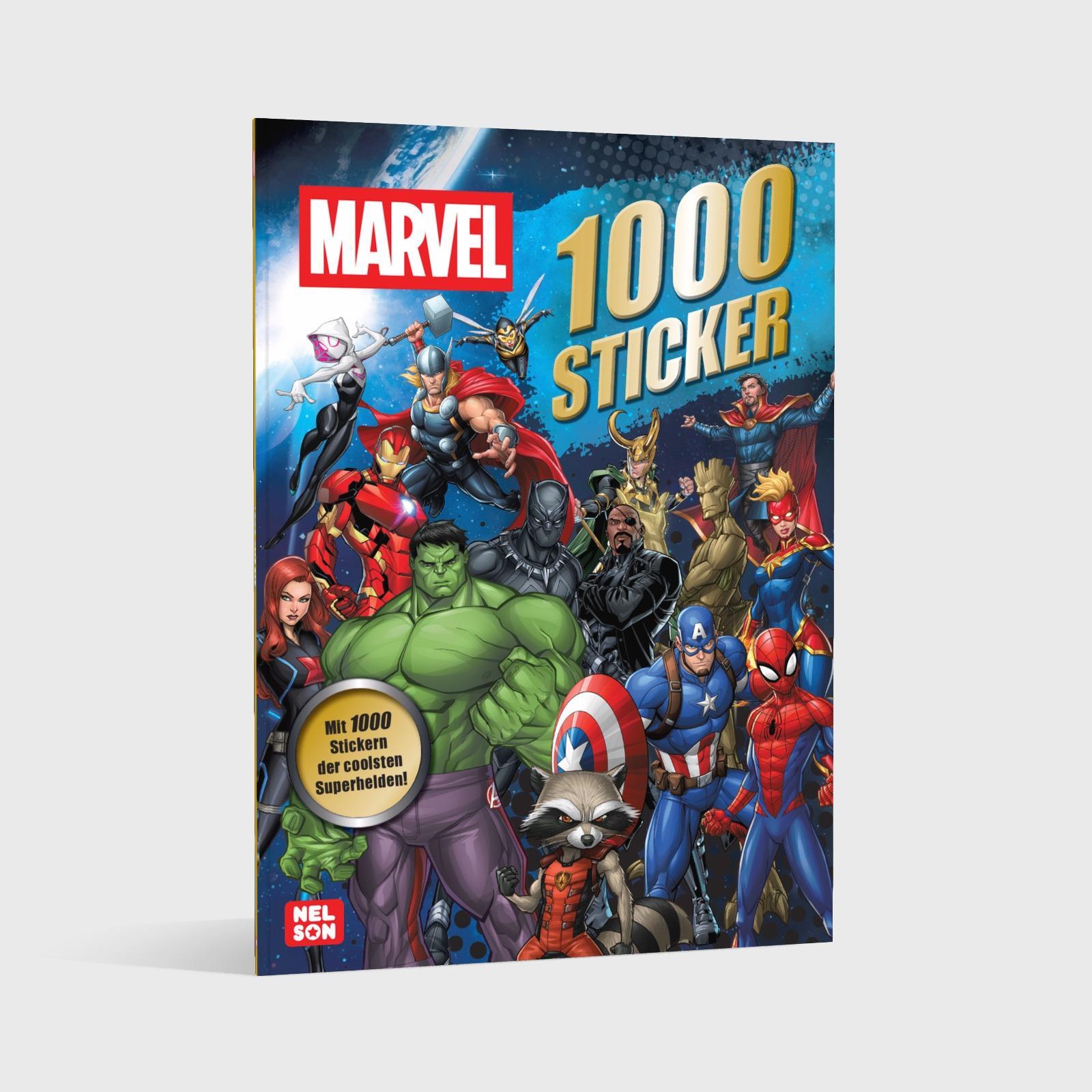 Beispielinhalt (Bild) MARVEL: 1000 Sticker