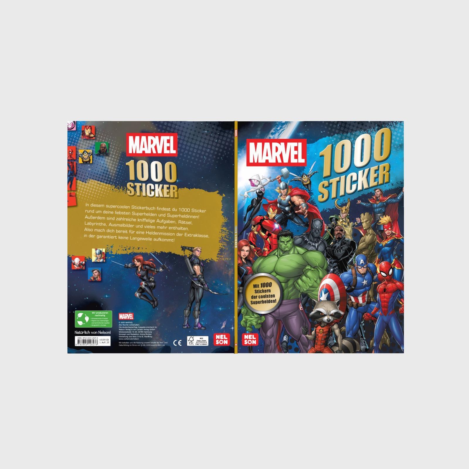 Beispielinhalt (Bild) MARVEL: 1000 Sticker