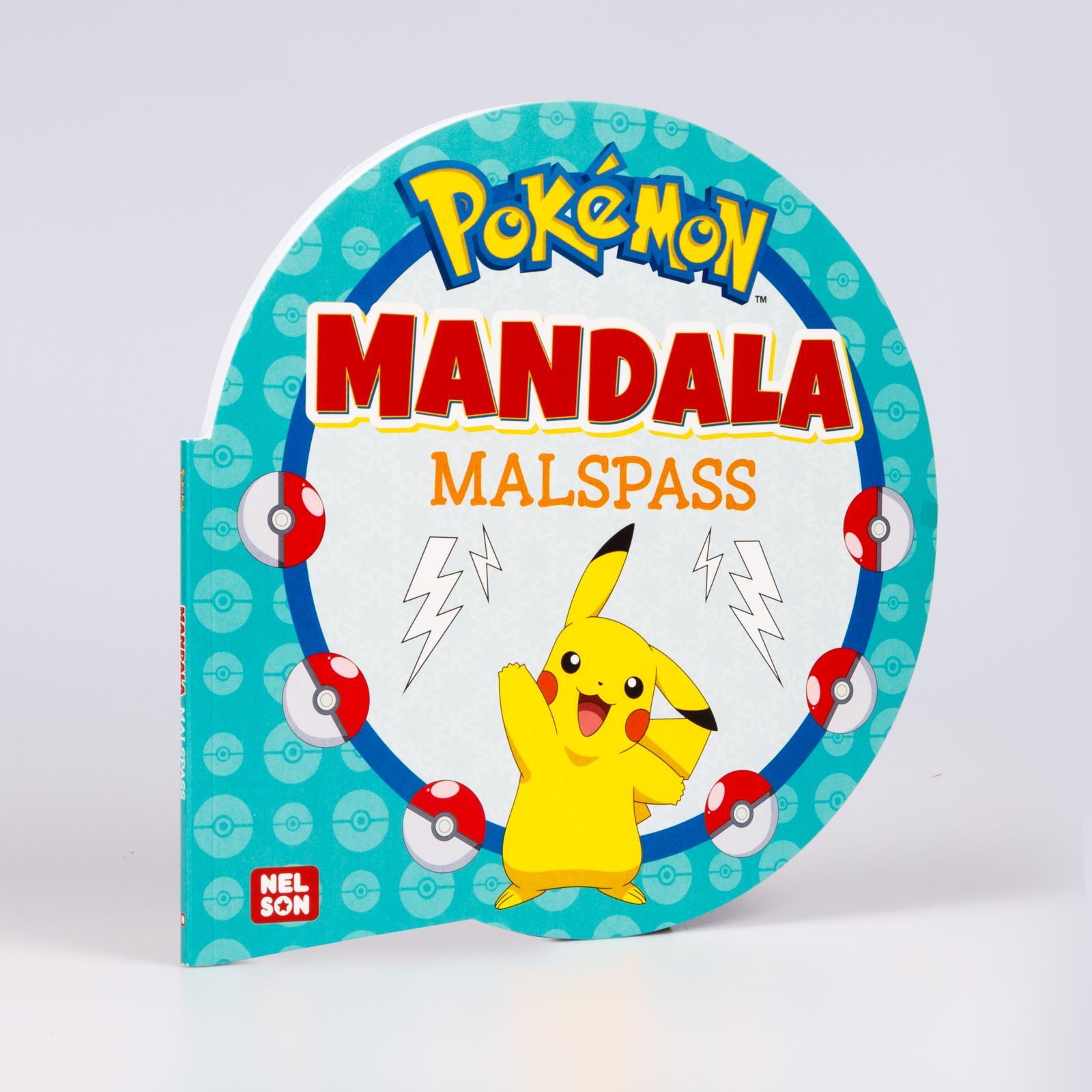 Beispielinhalt (Bild) Pokémon Activity-Buch: Mandala-Malspaß