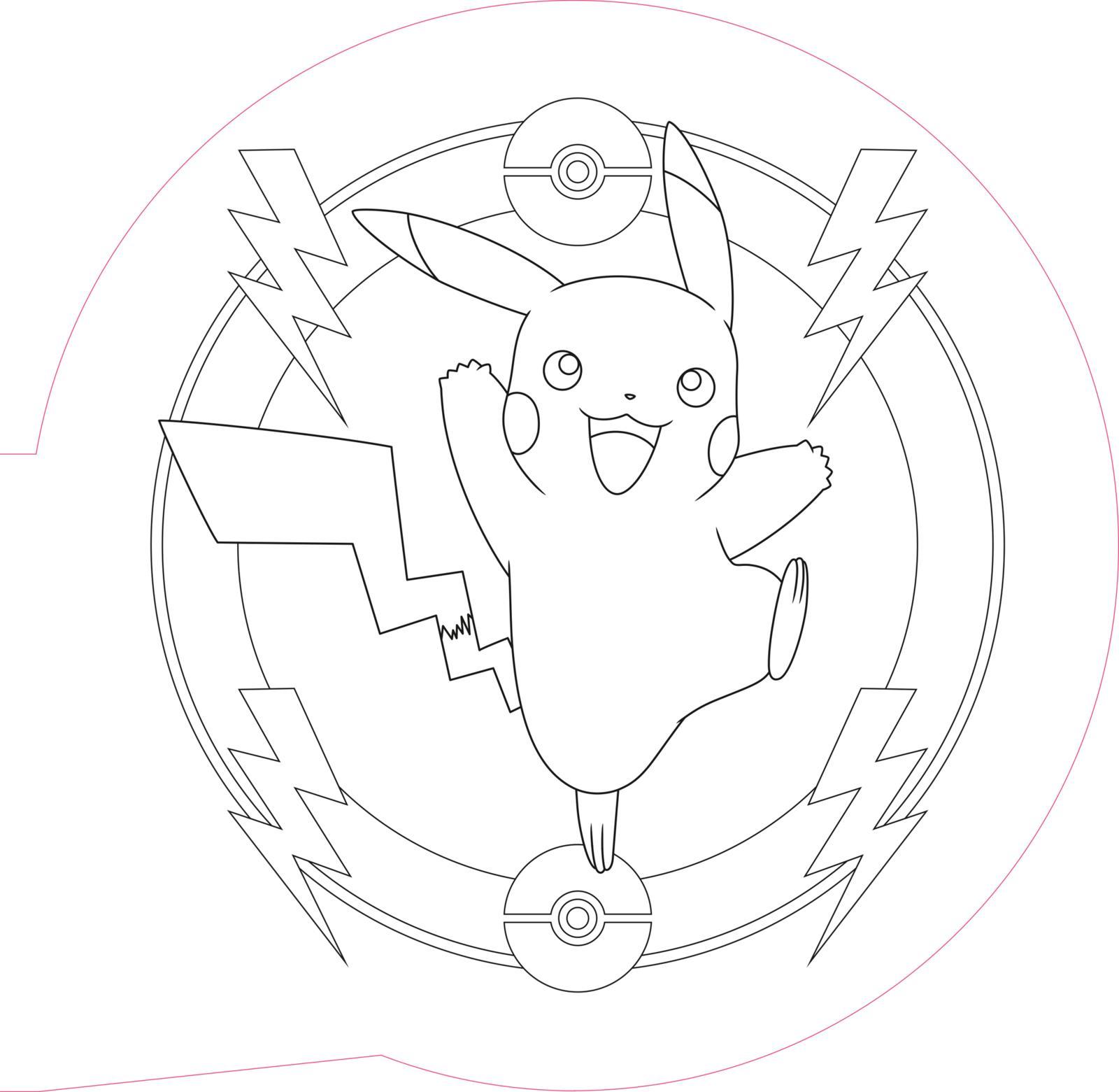 Beispielinhalt (Bild) Pokémon Activity-Buch: Mandala-Malspaß