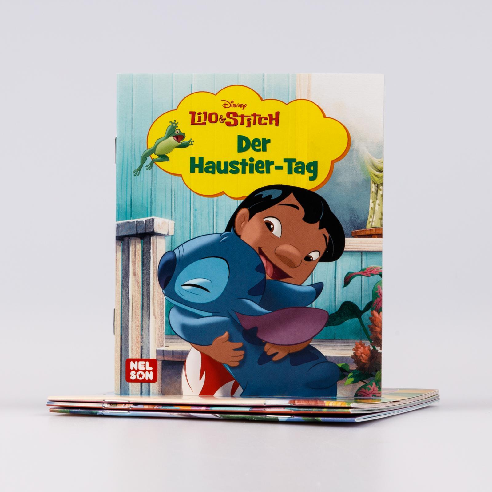 Beispielinhalt (Bild) Nelson Mini-Bücher: 4er Disney Lilo & Stitch 1-4