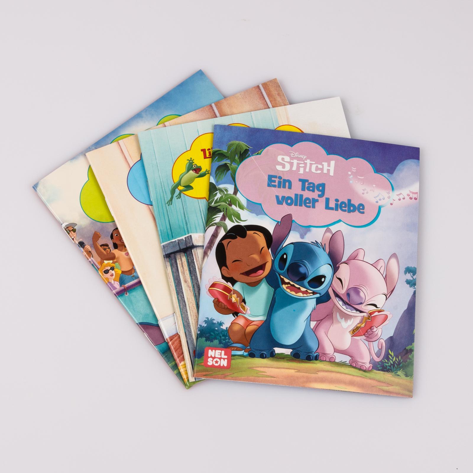 Beispielinhalt (Bild) Nelson Mini-Bücher: 4er Disney Lilo & Stitch 1-4