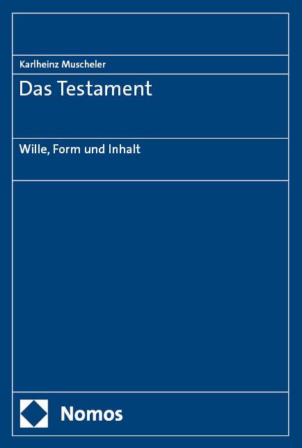 Vorderes Coverbild Das Testament
