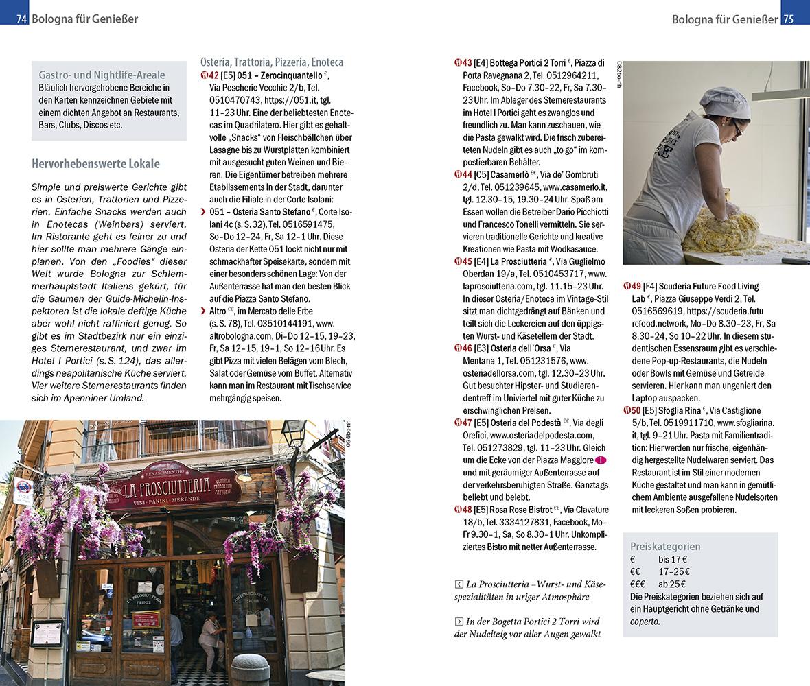 Beispielinhalt (Bild) Reise Know-How CityTrip Bologna