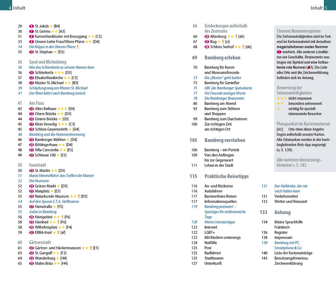 Beispielinhalt (Bild) Reise Know-How CityTrip Bamberg