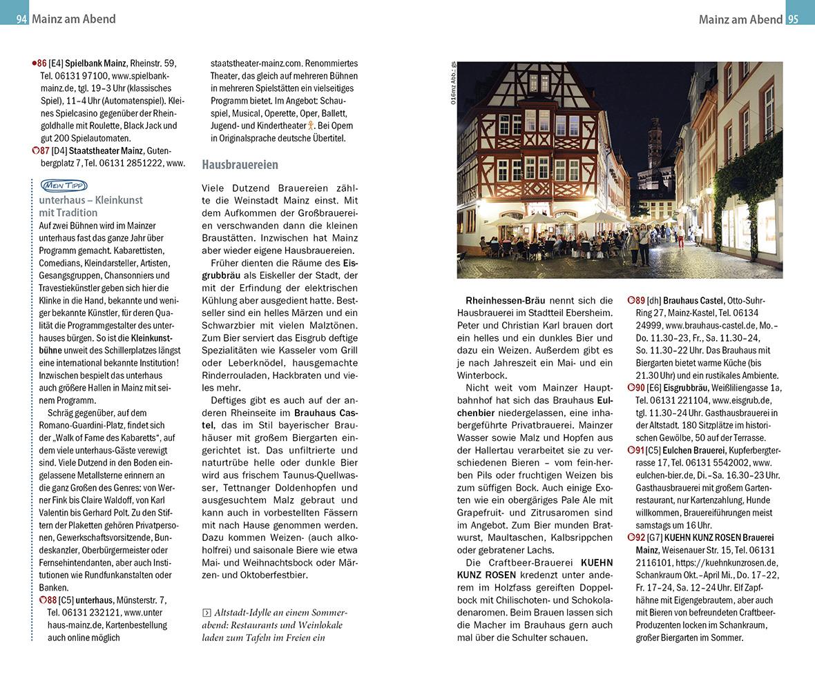 Beispielinhalt (Bild) Reise Know-How CityTrip Mainz