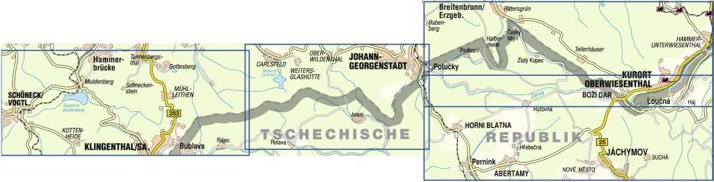 Beispielinhalt (Bild) Kammloipe Schöneck-Johanngeorgenstadt / Krusnohorska lyzarska magistrala