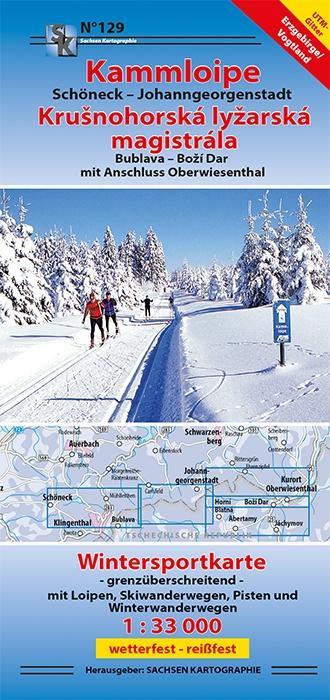 Vorderes Coverbild Kammloipe Schöneck-Johanngeorgenstadt / Krusnohorska lyzarska magistrala
