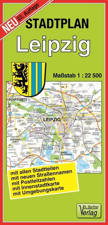 Vorderes Coverbild Stadtplan Leipzig 1 : 22 500