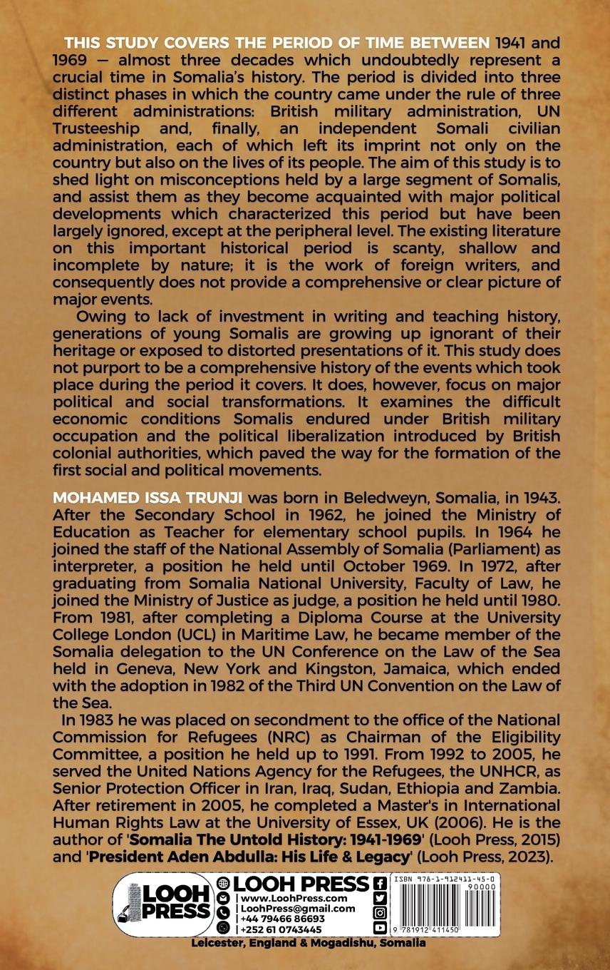 Rückseitencover Somalia The Untold History 1941-1969