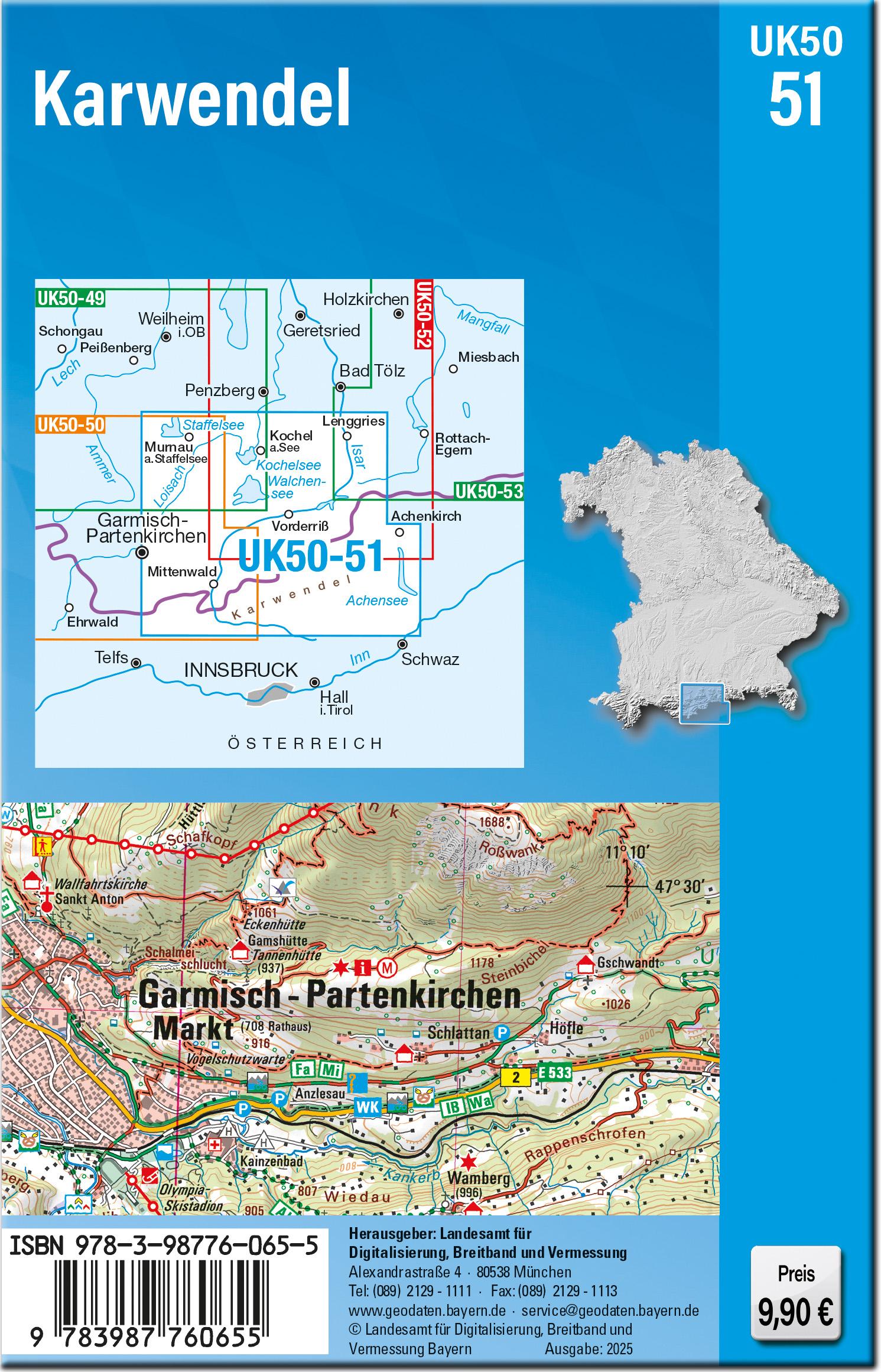 Rückseitencover UK50-51 Karwendel