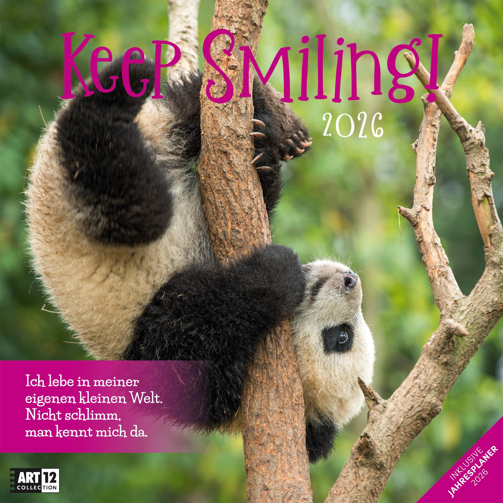 Vorderes Coverbild Keep Smiling Broschürenkalender 2026 - 30x30 - Art12