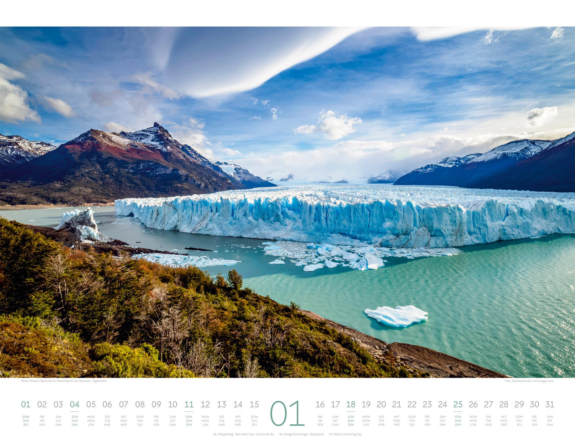 Beispielinhalt (Bild) Geheime Paradiese Kalender 2026