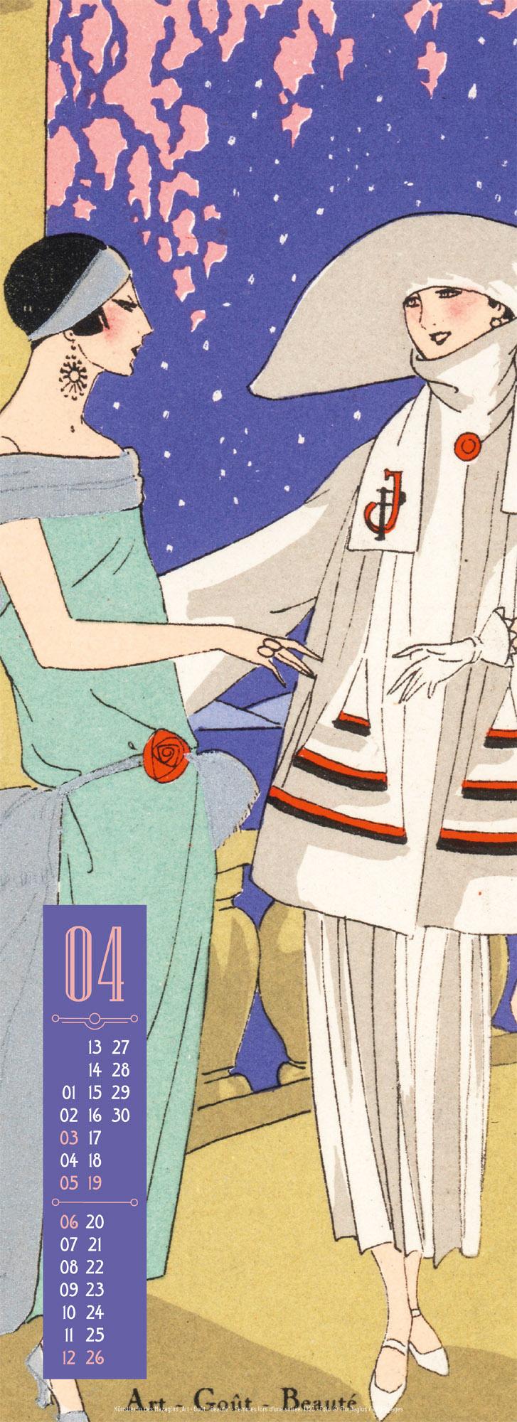 Beispielinhalt (Bild) Art Deco Poster-Kalender 2026
