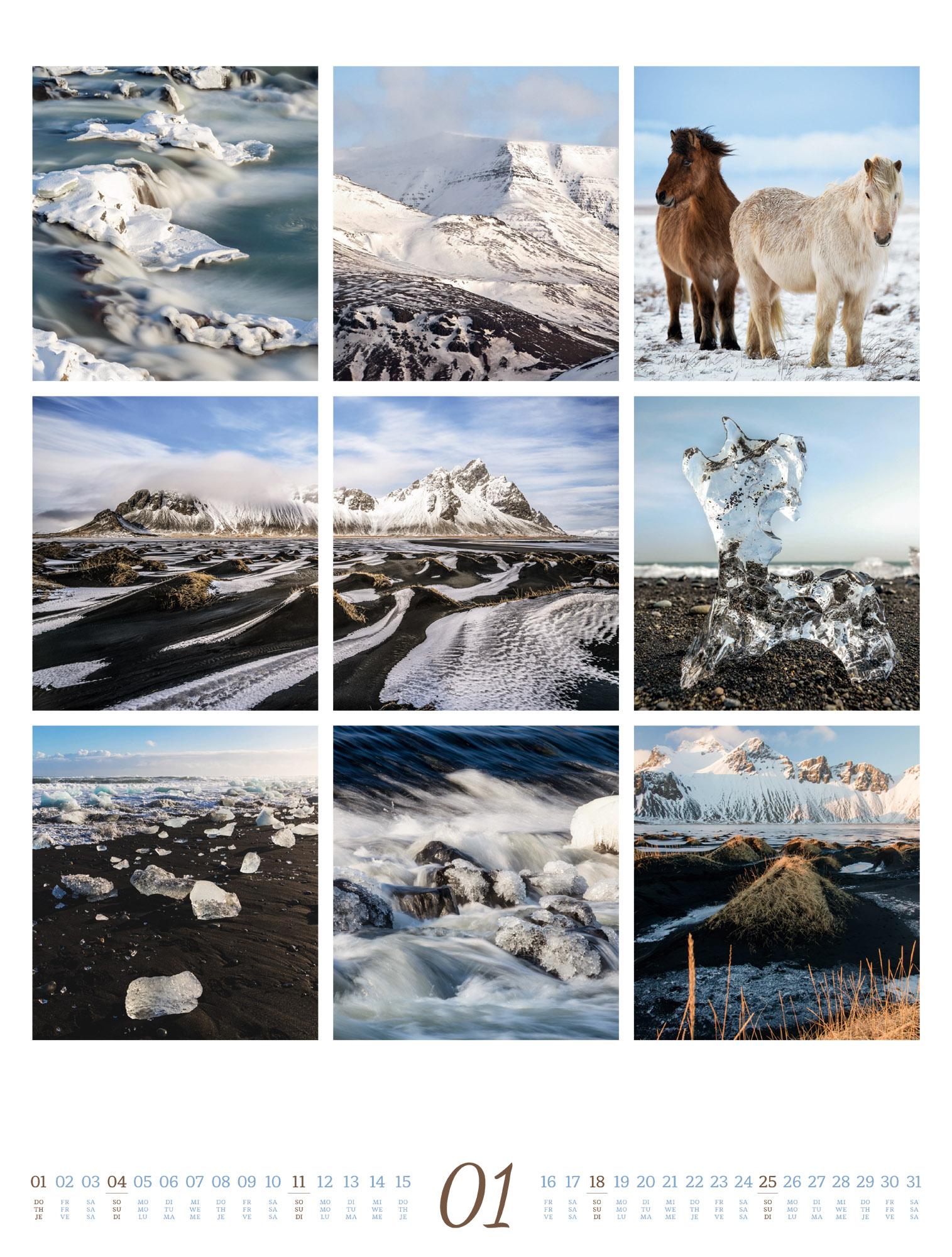 Beispielinhalt (Bild) Inspiration Natur Kalender 2026