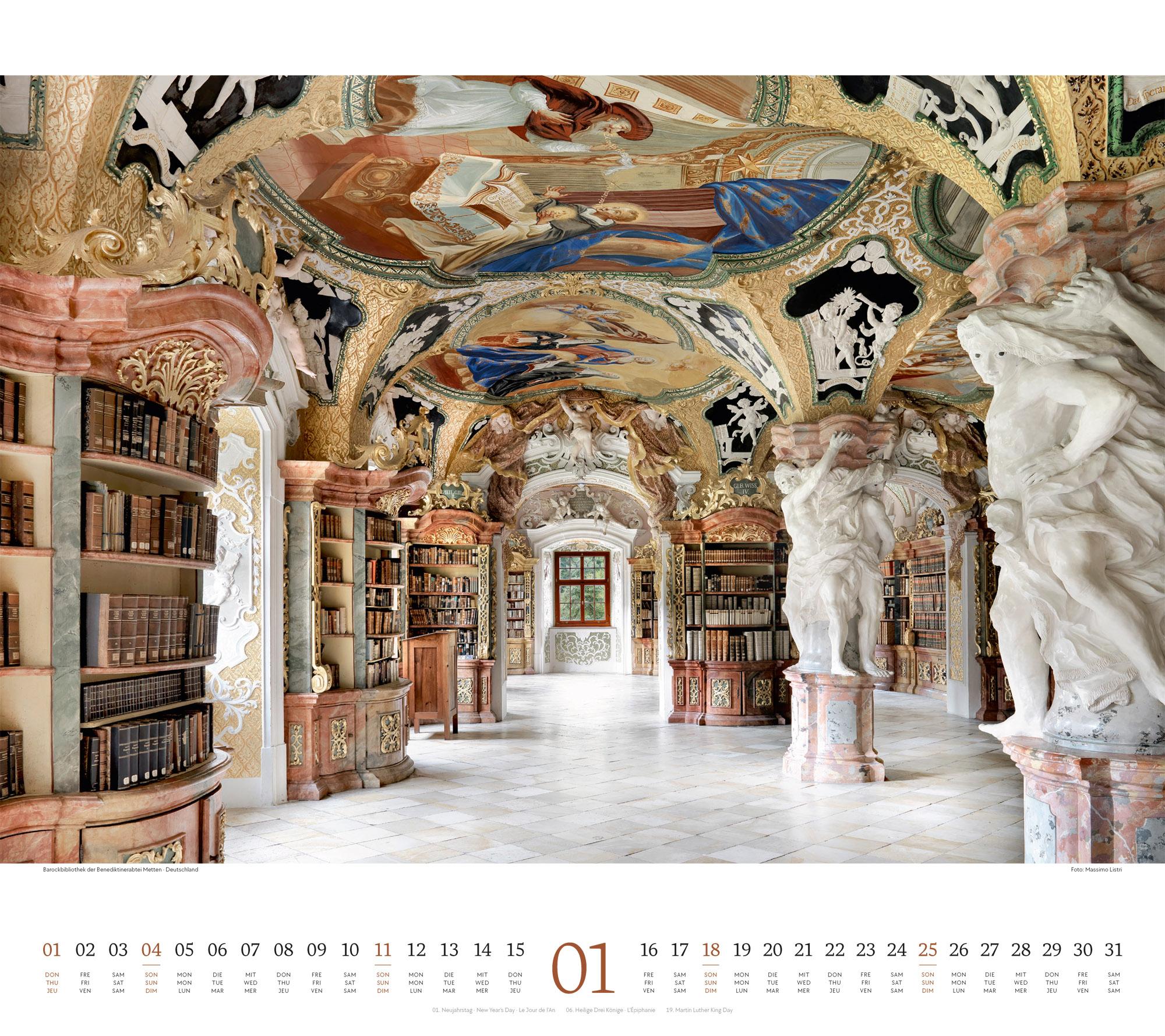 Beispielinhalt (Bild) Welt der Bücher Kalender 2026