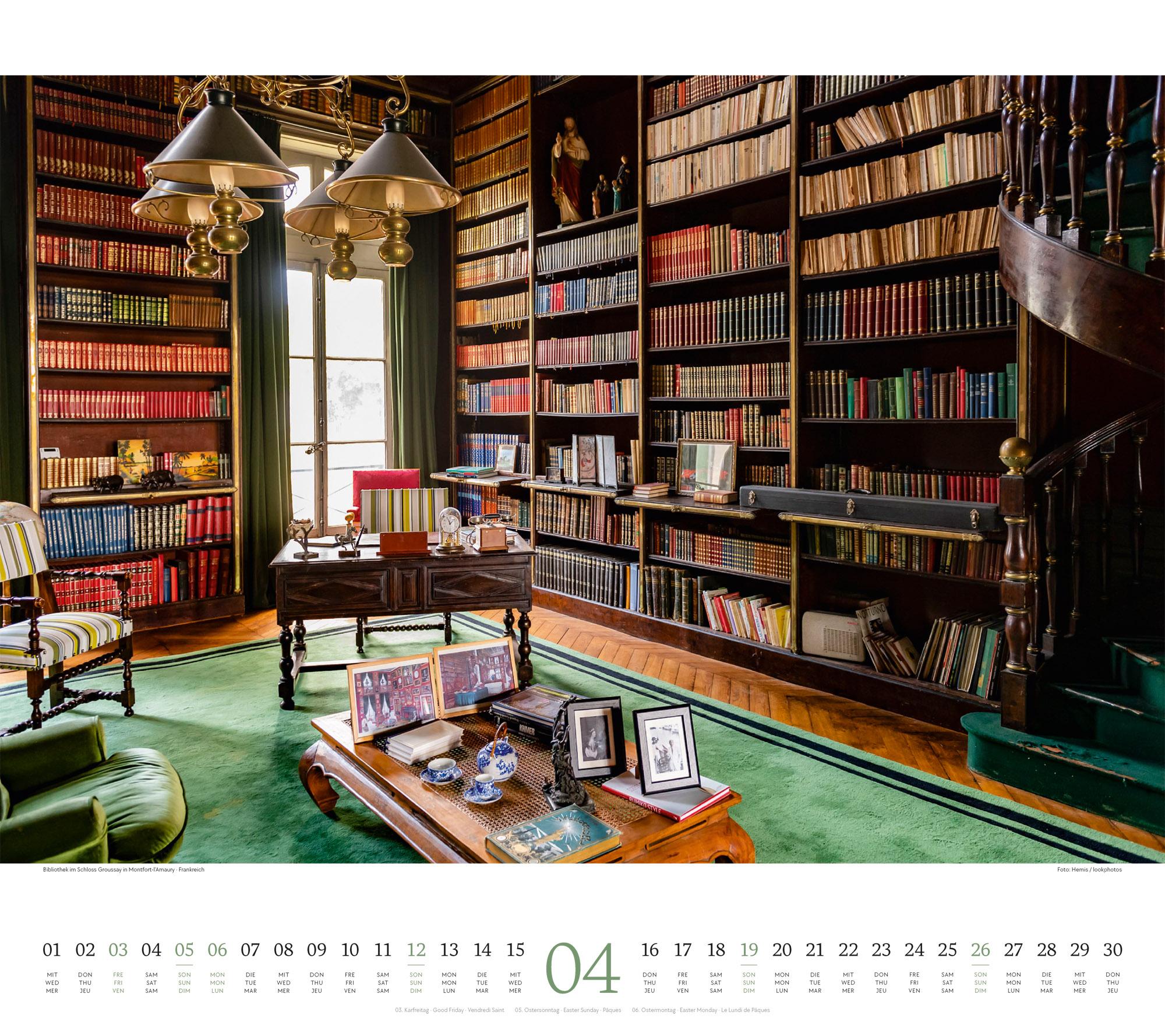 Beispielinhalt (Bild) Welt der Bücher Kalender 2026
